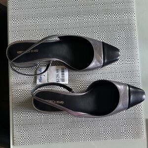 Veronica Beard Black and Silver Heels
